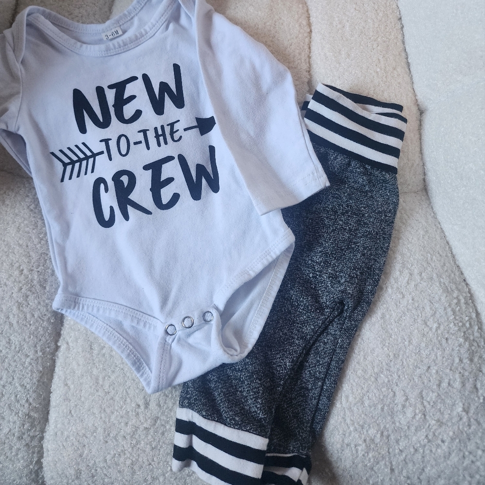 New to the Crew Baby Outfit